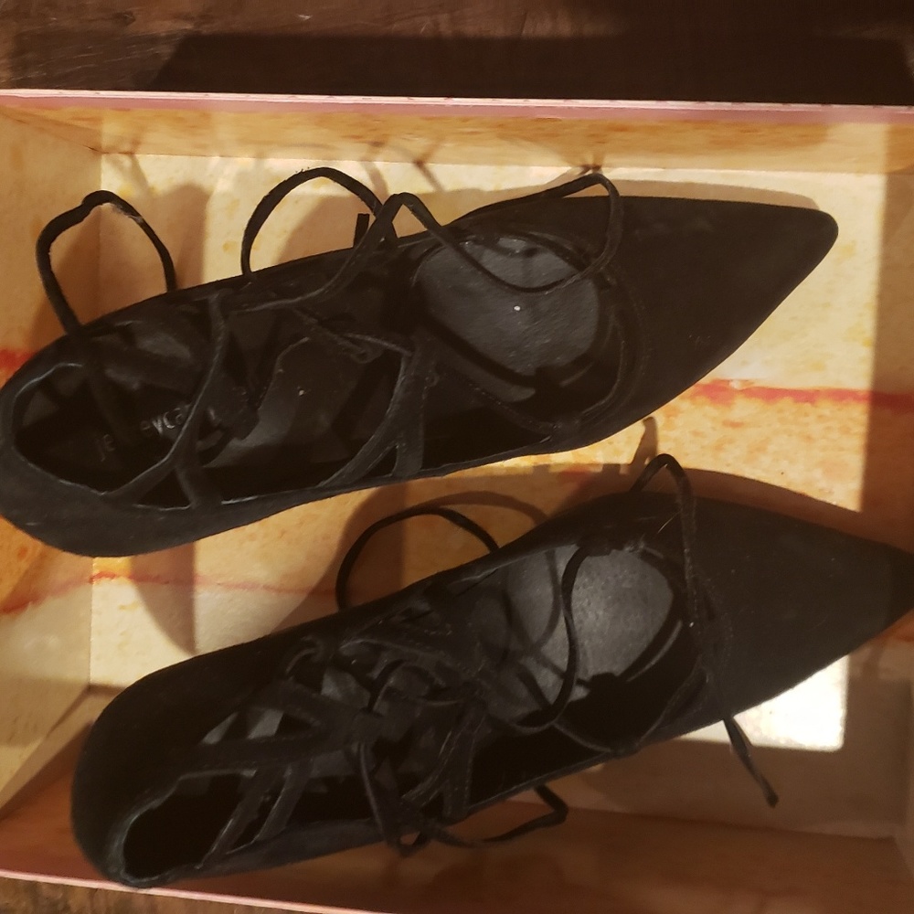 Jeffrey Campbell brielle black suede shoes